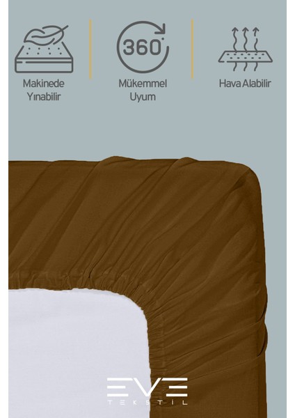 Fitted Yüksek Penye Kumaş Tek Kişilik Lastikli Çarşaf