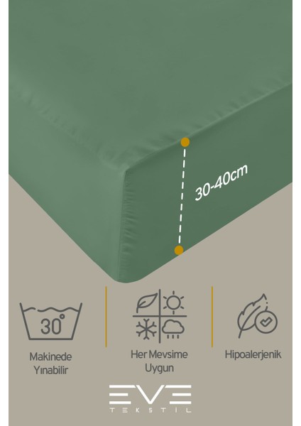 Fitted Penye Kumaş Çift Kişilik Lastikli Çarşaf