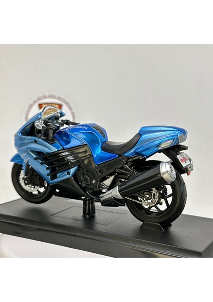 Kawasaki Ninja ZX-14R 1:18 Diecast Metal Model Motosiklet – Maisto Mavi indirimleri