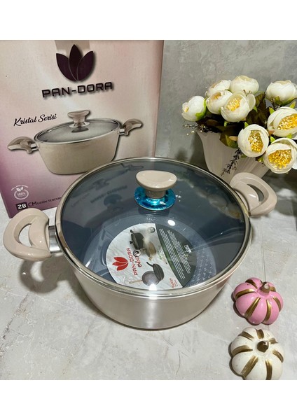 Pan-Dora Swiss Crystal 28CM Derin Tencere fiyatları