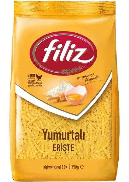 Yumurtalı Erişte 350 G x 12/24/36 Adet (4,2 kg / 8,4 kg / 12,6 Kg) | Geleneksel Tat & Çorbalık | Pratik ve Besleyici Seçim fiyatları