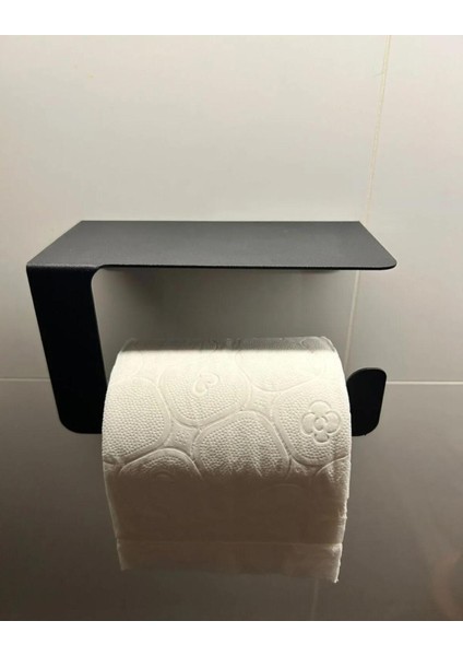 Raflı Tuvalet Kağıtlığı Tutacağı Askısı Mat Siyah Metal Tuvalet Kağıtlık Dayanıklı Metal Tutacak fiyatları