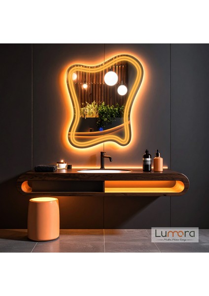 Mariont Amber Led'li Lazer Kumlamalı Lavabo & Banyo Aynası (Dokunmatik Sensörlü) fiyatları