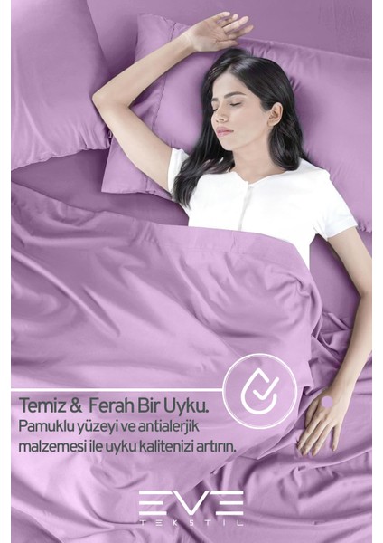 Doğal Pamuk Çift Kişilik Rainforce Kumaş Lastikli Çarşaf