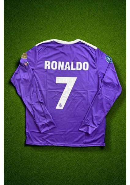 Nostaljik Real Madrid Cardiff Final Uzun Kollu Mor Ronaldo Forma