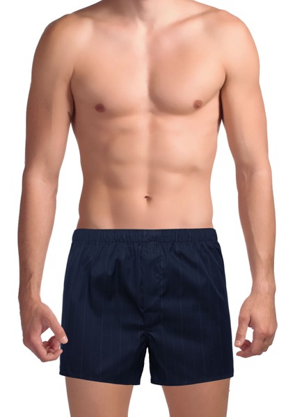 Fuşya Ekose Poplin Dokuma Erkek Boxer