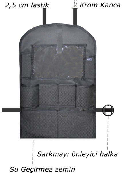 Armada Oto Koltuk Arkası Koruyucu Eşya Düzenleyici Araç içi Organizer modelleri