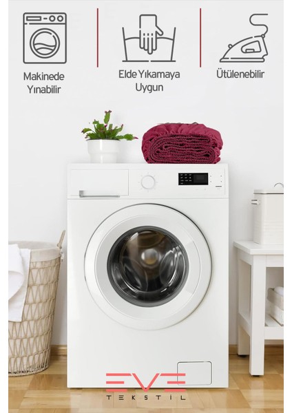 Doğal Pamuk Çift Kişilik Rainforce Kumaş Lastikli Çarşaf