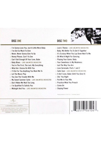 Dikkat CD Barry White – Gold fiyatları