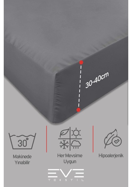 Doğal Pamuk Tek Kişilik Rainforce Kumaş Lastikli Çarşaf ve Yastık Kılıf Set