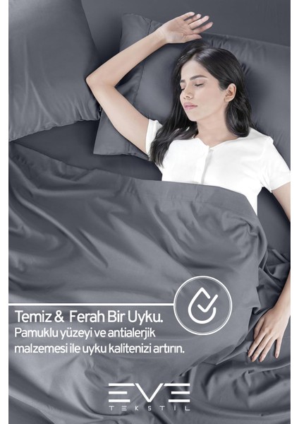 Doğal Pamuk Tek Kişilik Rainforce Kumaş Lastikli Çarşaf ve Yastık Kılıf Set