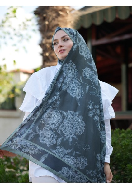 Gül Bahçesi Soft Şal , Çiçek Desen Şal