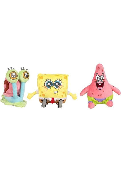 760025631 Spongebob Serisi Sostenible Peluş 22 cm (3 Asorti)