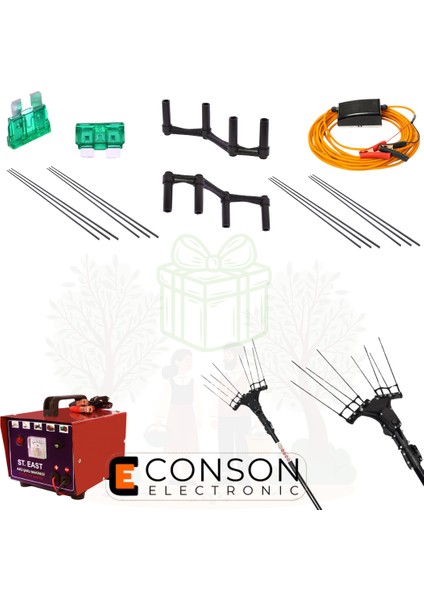 Akülü Zeytin Hasat Makinesi 36V Devir Ayarlı Hediyeli