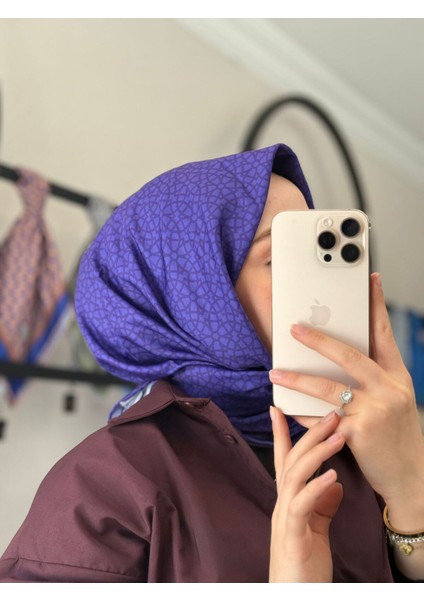 Geometri Desen Soft Eşarp