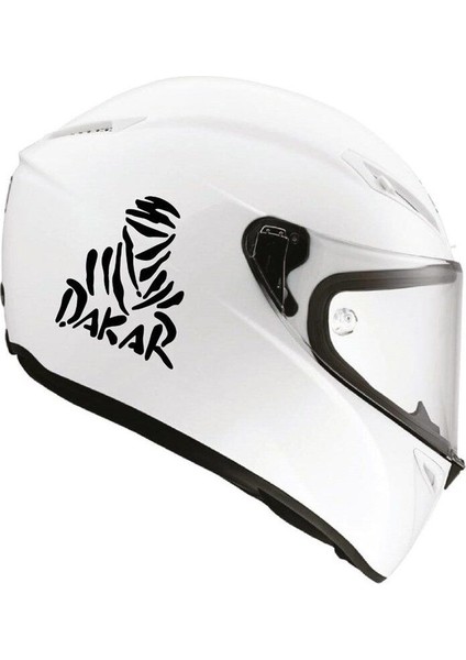 Tek Renk Dakar(Dakar Helmet Stickers) Kask Sticker Etiket Modeli