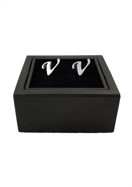 Kişiye Özel V Harfli Kol Düğmesi