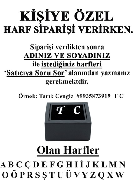 Kişiye Özel H Harfli Kol Düğmesi modelleri