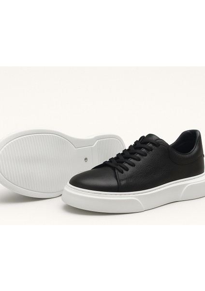 GR0309 Hakiki Özel Yapım Floter Deri 40 Numara Yüksek Eva Taban Koku Yapmayan Siyah Sneakers Erkek Ayakkabı indirimleri