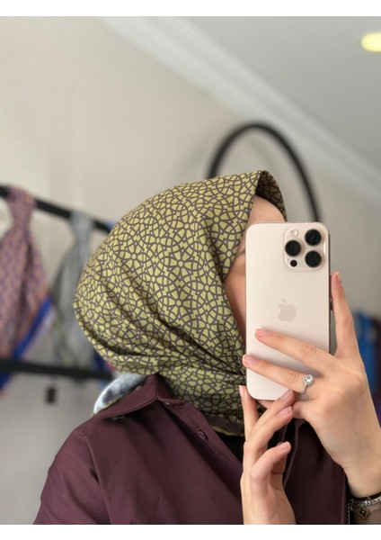 Geometri Desen Soft Eşarp