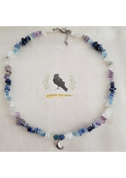 Ay Tasarım Doğaltaş Kolye