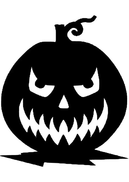 Sinirli Balkabak Duvar Dekor Sticker 40 x 48 cm