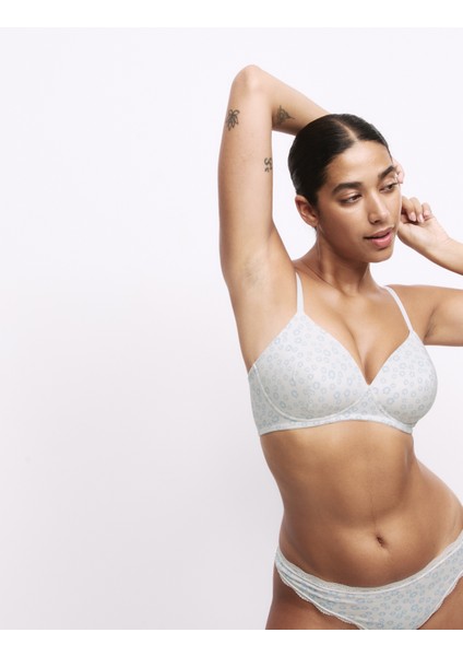 3'lü Balensiz Pamuklu T-Shirt Sütyeni Seti