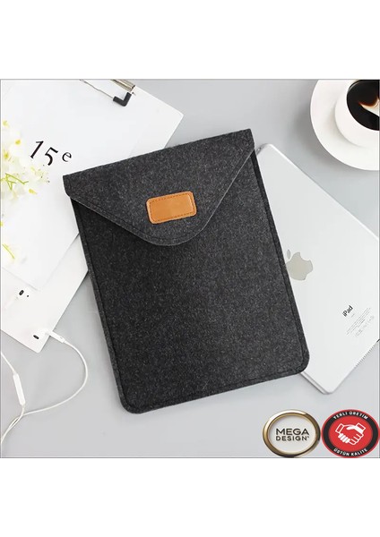 Kolay Koruma ve Taşınabilirlik Için Keçe Malzemeden Yapılmış Ofis Bilgisayar Tablet Saklama Çantası