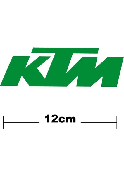 Ktm Logo Yazı Sticker Etiket Tek Renk