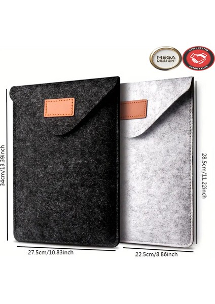 Kolay Koruma ve Taşınabilirlik Için Keçe Malzemeden Yapılmış Ofis Bilgisayar Tablet Saklama Çantası modelleri