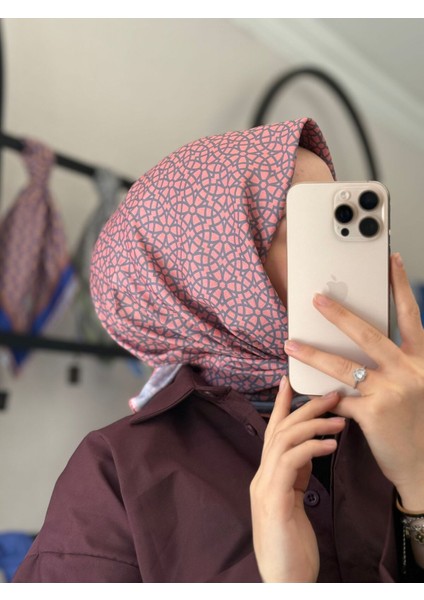 Geometri Desen Soft Eşarp