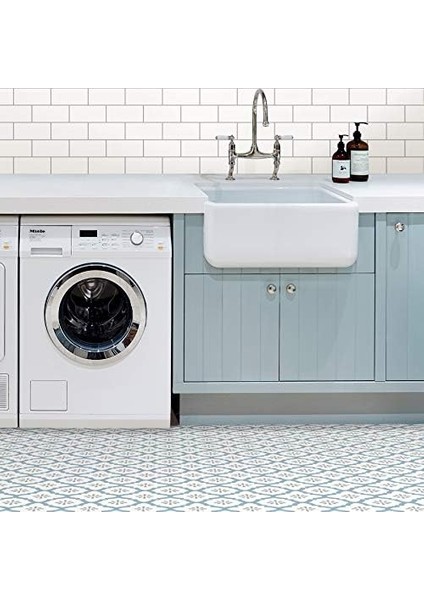 FP2943 Alfama Peel & Stick Yer Karosu, Çok Renkli, Mavi modelleri