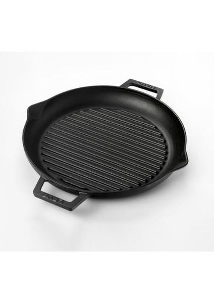 Döküm Yuvarlak Izgara Tava, Metal Kulplu, 26CM, Siyah fiyatları
