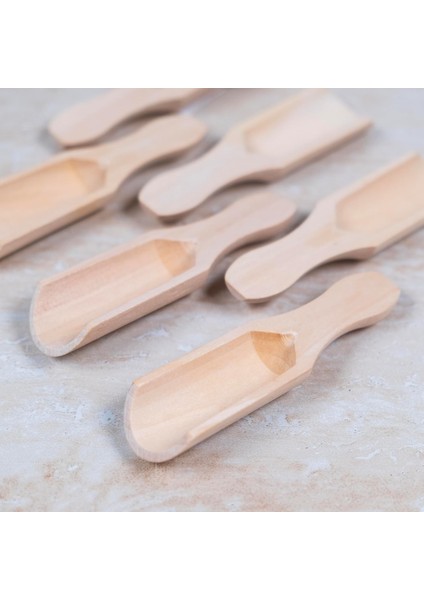 Ahşap Baharat Küreği Küçük 6 Adet