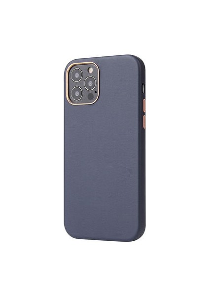 iPhone 12 Pro Max Wireless Şarj Destekli ve Kadife Kaplamalı Premium Pu Deri Kapak Ryc/eyzi