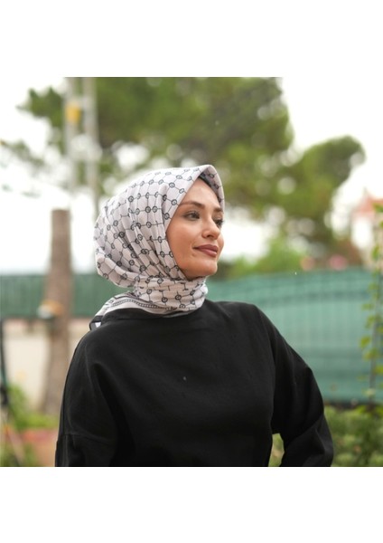 Monogram Pamuklu Soft Eşarp modelleri