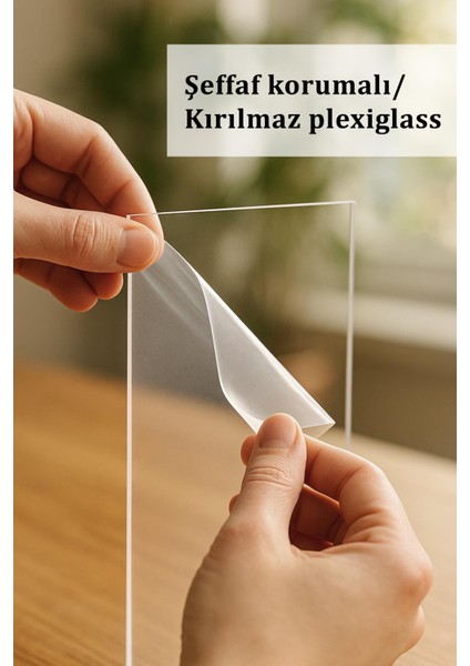 Ermitaj 13CM x 18CM Resim Fotoğraf Belge Poster Evrak Çerçevesi Korumalı Kırılmaz Pleksi Cam fırsatları