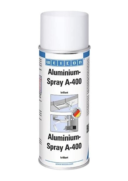 Alüminyum A-400 Sprey Parlak | 400 ml | Metal Pas ve Korozyon Koruması