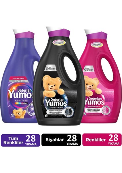 Sıvı Deterjan Renkliler 1690 ml X1 Siyahlar 1690 ml X1 Yoğun Terapi Tüm Renkliler 1690 ml X1