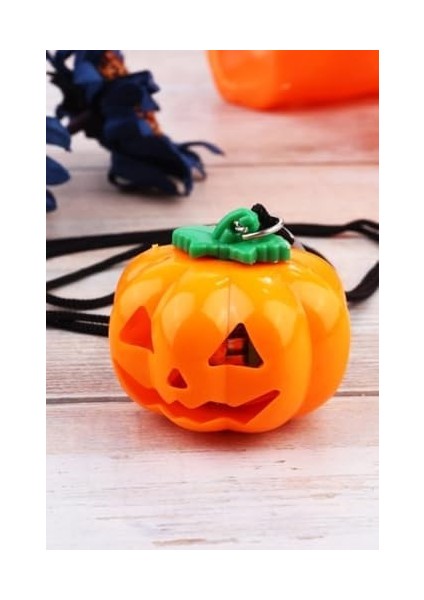 Cadılar Bayramı Halloween Pilli Balkabağı Kolye 3 Lü modelleri