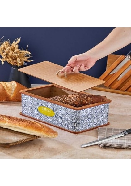 Özel Tasarım Doğal Ahşap Ekmeklik Sepeti Lüks Ekmeklik Kutusu Çok Amaçlı Kutu Mutfak Kitchen Bread (Amalfi) modelleri