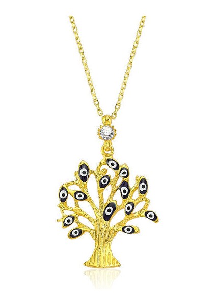 Hayat Ağacı 925 Ayar Gümüş Kadın Kolye