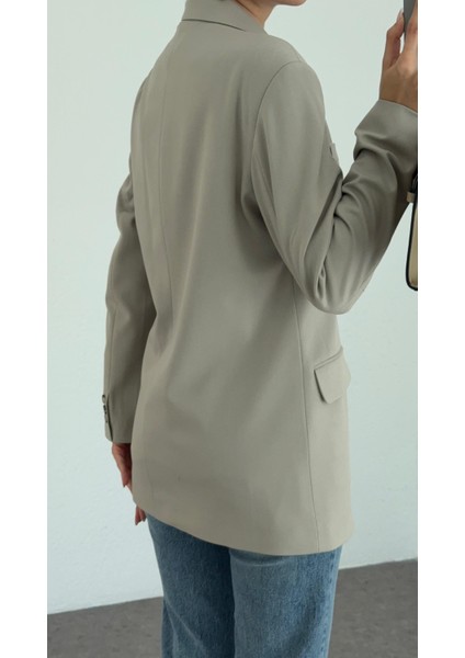 Yandan Bağlamalı Taupe Blazer fiyatları