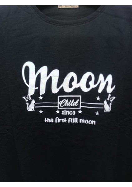 Önü Baskılı Oversize Kadın T-Shirt Bisiklet Yaka fiyatları