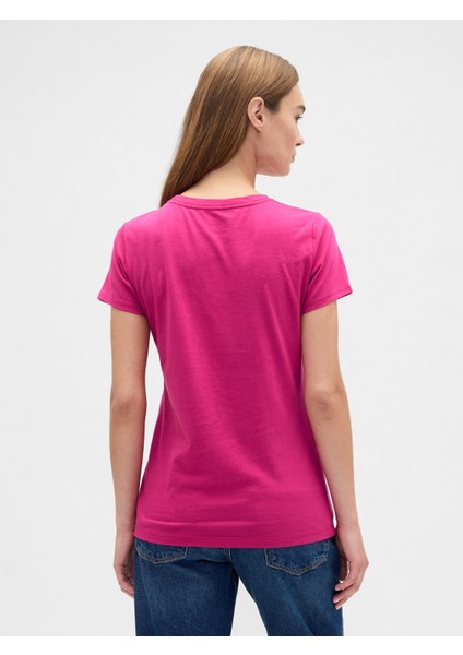 Kadın Pembe Gap Logo T-Shirt fırsatları