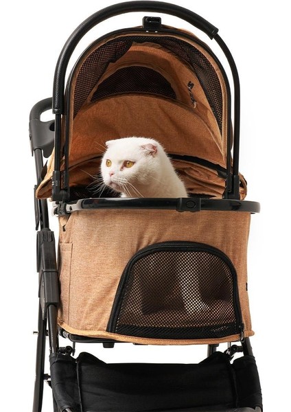 Melona Kedi Köpek Arabası Haki SP05CST-K - Katlanabilir, Hafif indirimleri