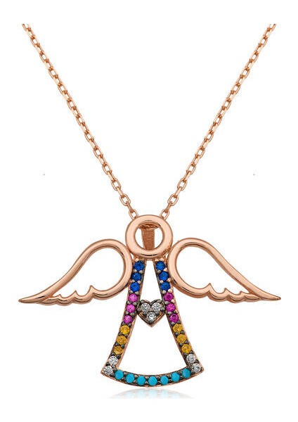 Rose Melek Kanadı 925 Ayar Gümüş Kolye