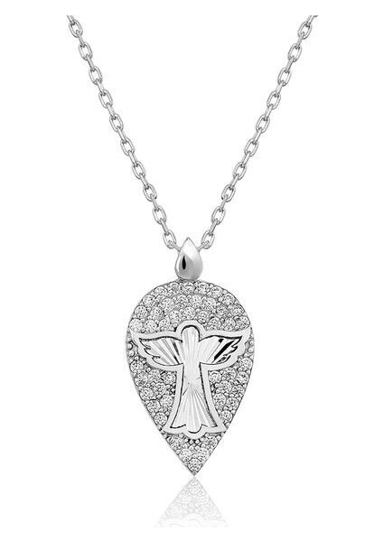 Melek Damla 925 Ayar Gümüş Kolye