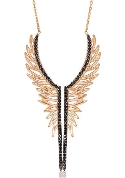 Kartal Kanadı Melek 925 Ayar Gümüş Kolye