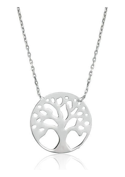 Hayat Ağacı 925 Ayar Gümüş Kadın Kolye